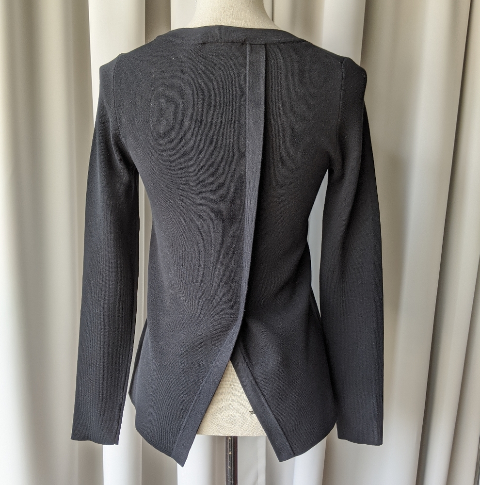 Ann Taylor Long Sleeve Crew Neck Sweater Black XS - Picture 4 of 7
